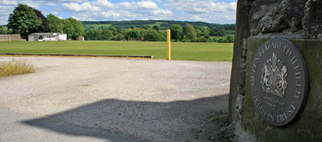 Plaque at park entrance